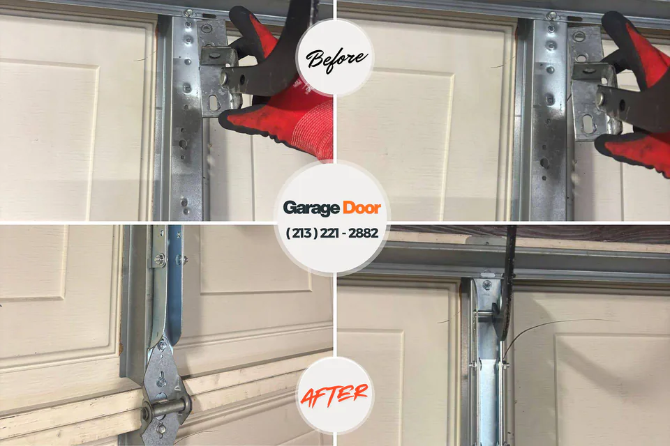 Before and after: garage door spring repair Princess Anne, MD